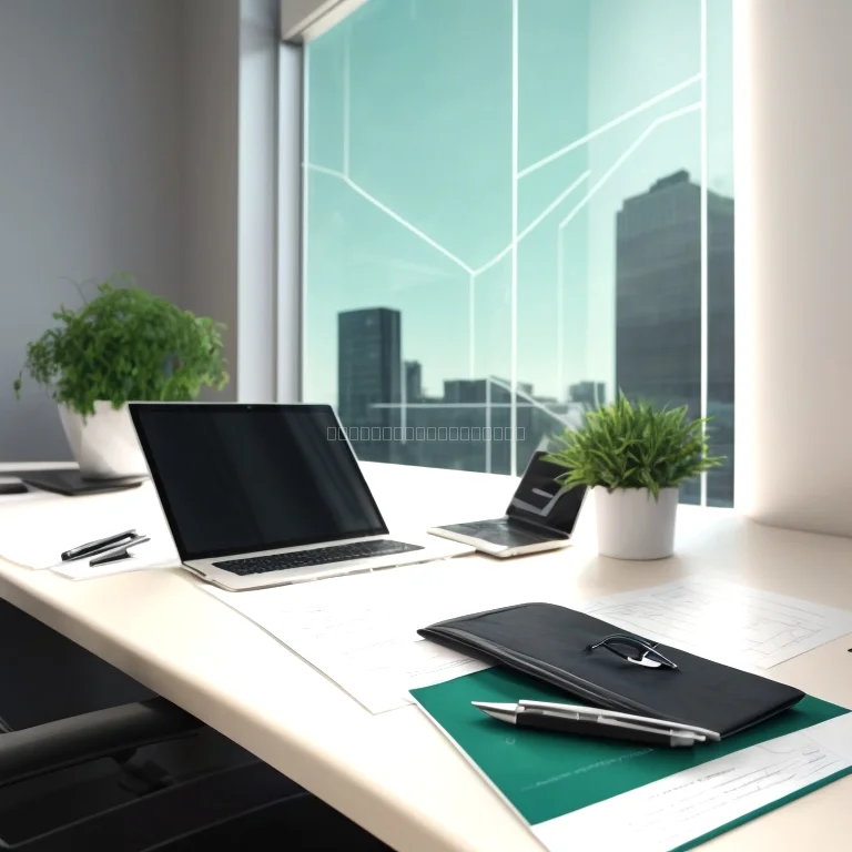 Business professional reviewing legal documents